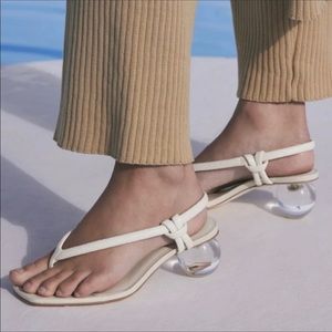 Cult Gaia Aviva Sling Back Sandal in Cloud Color Size EU 37 US 7